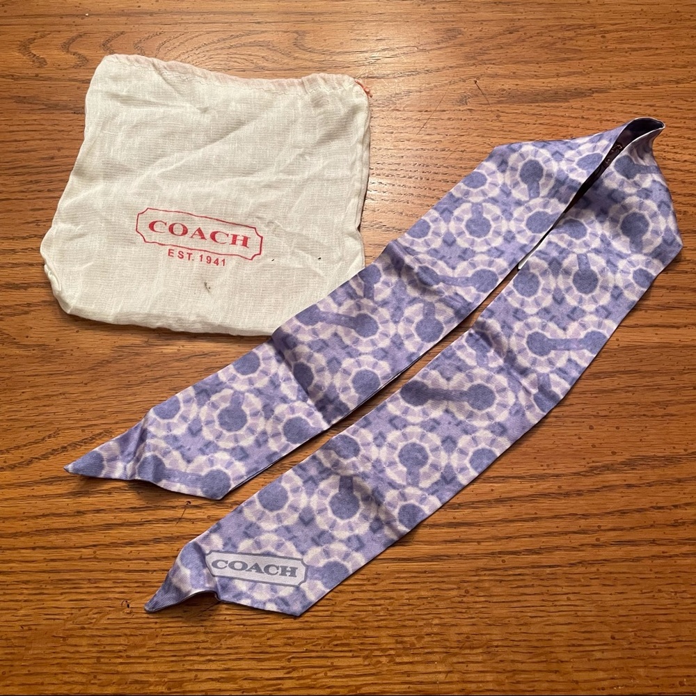 Coach Scarf Purple NWT